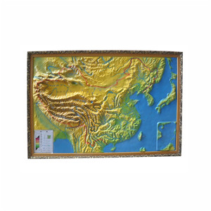 中国立体地形模型